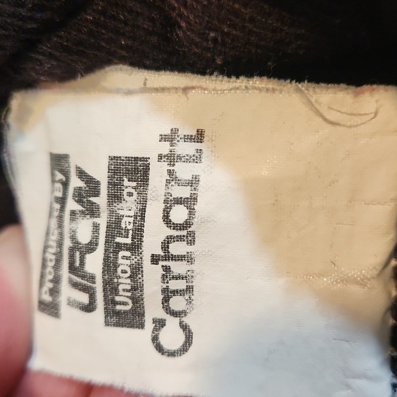 Vintage Faded Brown Hooded Carhartt Zip Front Chore Jacket - Picture 9 of 10